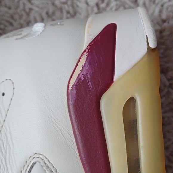 Air Jordan 6 Retro Size 8 Off White/ Maroon GUC - Picture 8 of 14